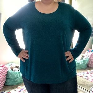 NWT Old Navy Linen Long Sleeve Top Plus Size XXL